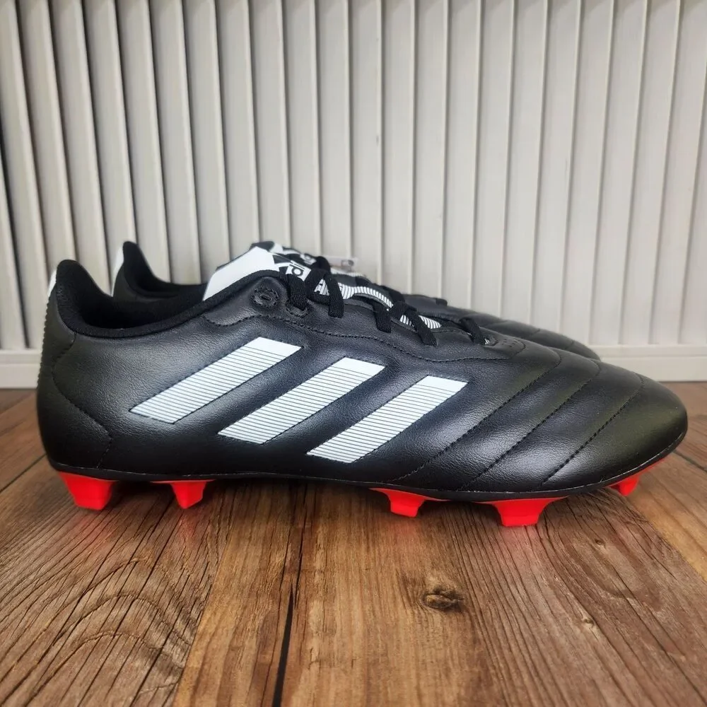 Adidas Goletto VIII FG Mens Sz 12 Black White Athletic Soccer Cleats Boot GX7793